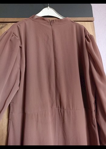 Kadın şifon Kemerli Piliseli Uzun Elbise - Görsel 7