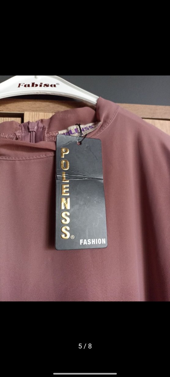 Kadın şifon Kemerli Piliseli Uzun Elbise - Görsel 5