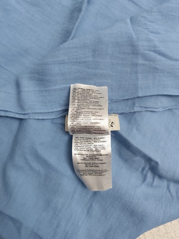 Mavi Pamuk  Kadın Şal - Görsel 3