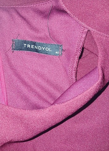 42 Beden bordo Renk Trendyol elbise