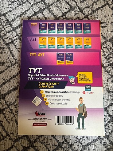  Ayt test kitabı