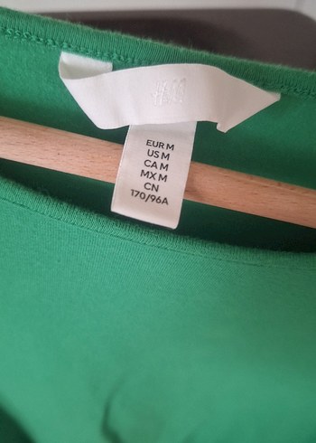 Yeşil Kısa  Balon Kollu  Bluz - Görsel 3