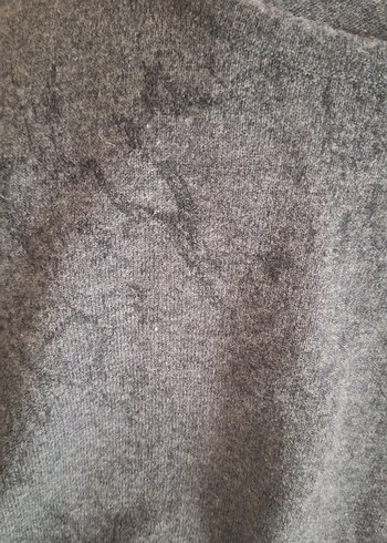 Gri Erkek Triko Bisiklet Yaka Kazak - Görsel 2