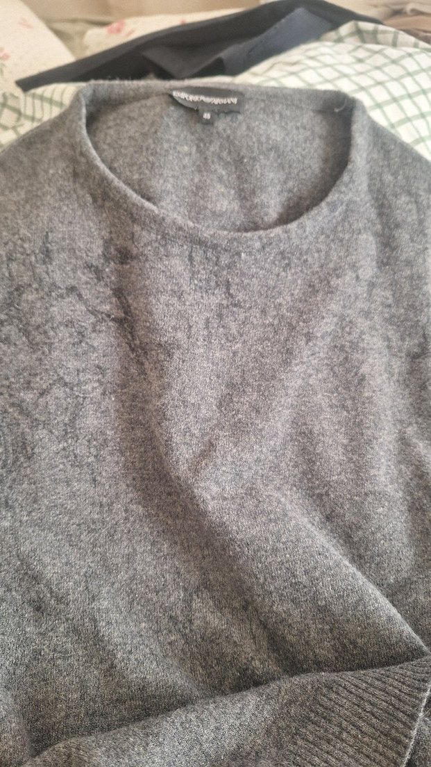 Gri Erkek Triko Bisiklet Yaka Kazak - Görsel 3