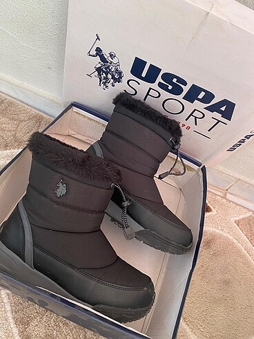 U.S Polo Assn. Kız çocuğu siyah bot