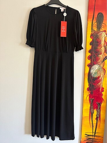 Siyah Finery Elbise