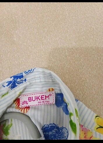13-14 Yaş Beden çeşitli Renk Elbise