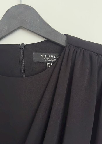 Manuka Kadın Siyah Pilili Uzun Kollu Bluz - Görsel 5