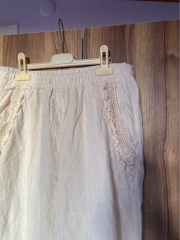 Trendyol & Milla Beyaz keten pantolon