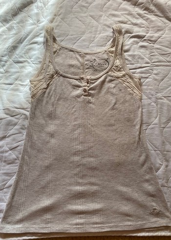 Gri Pamuklu Salaş Kadın Atlet - Görsel 2