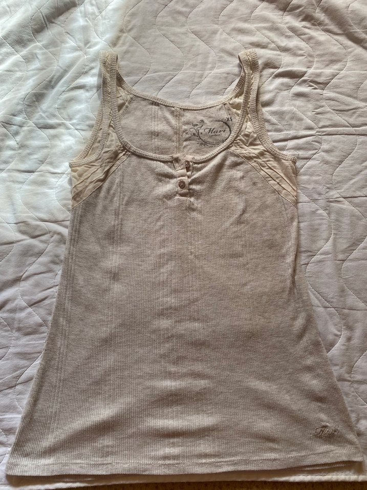 Gri Pamuklu Salaş Kadın Atlet - Görsel 2