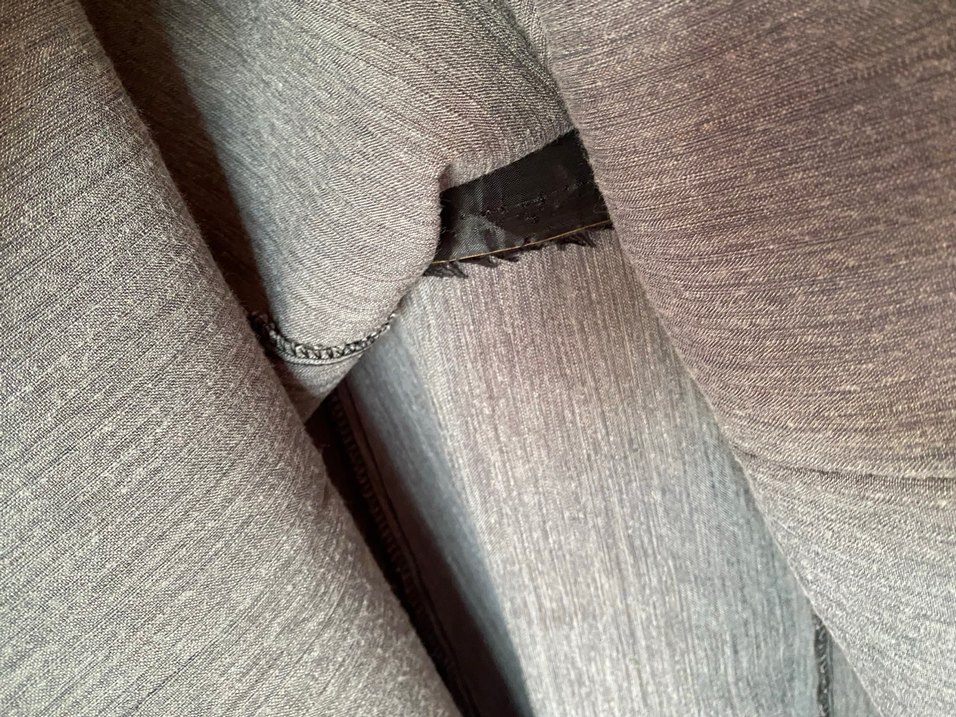 Kemer Detaylı Uzun Gri Keten Etek - Görsel 5