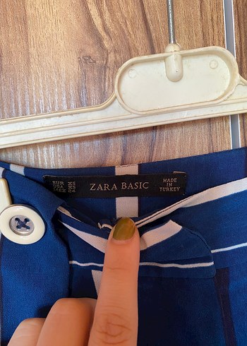 Mavi Çizgili Piliseli pantolon - Görsel 3