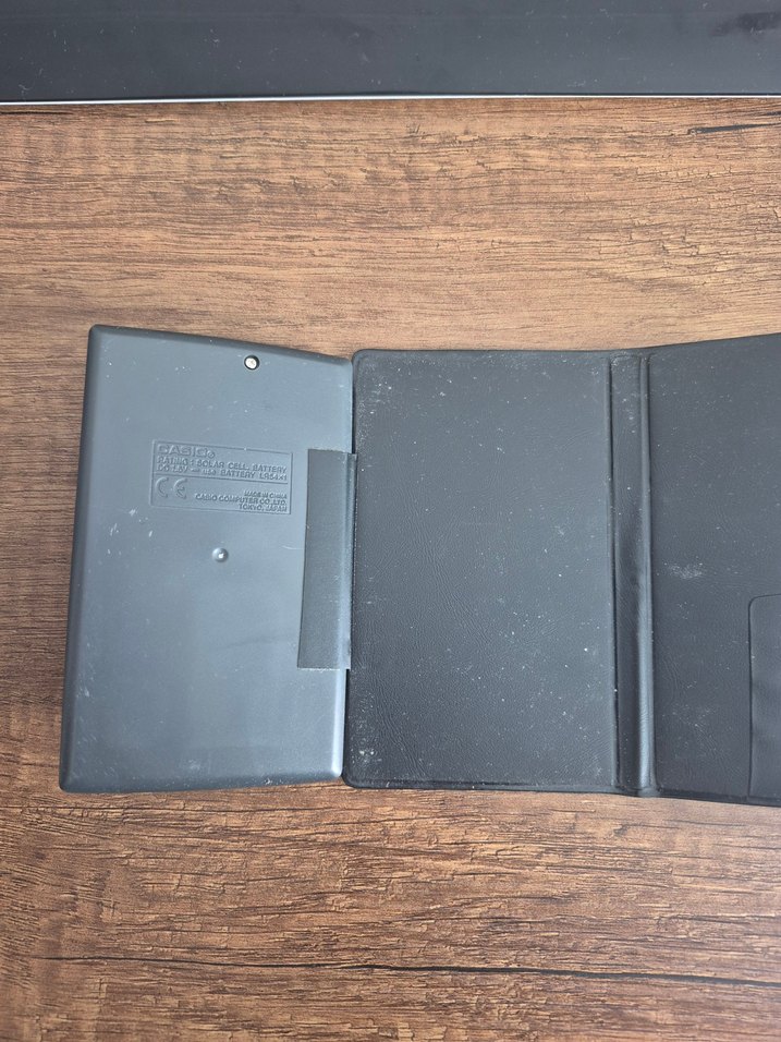 Casio Hesap Makinesi Cüzdanı Gri Bej - Görsel 3