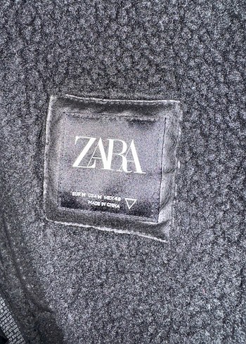 Erkek Siyah Zara Kürklü Deri Biker Ceket - Görsel 2