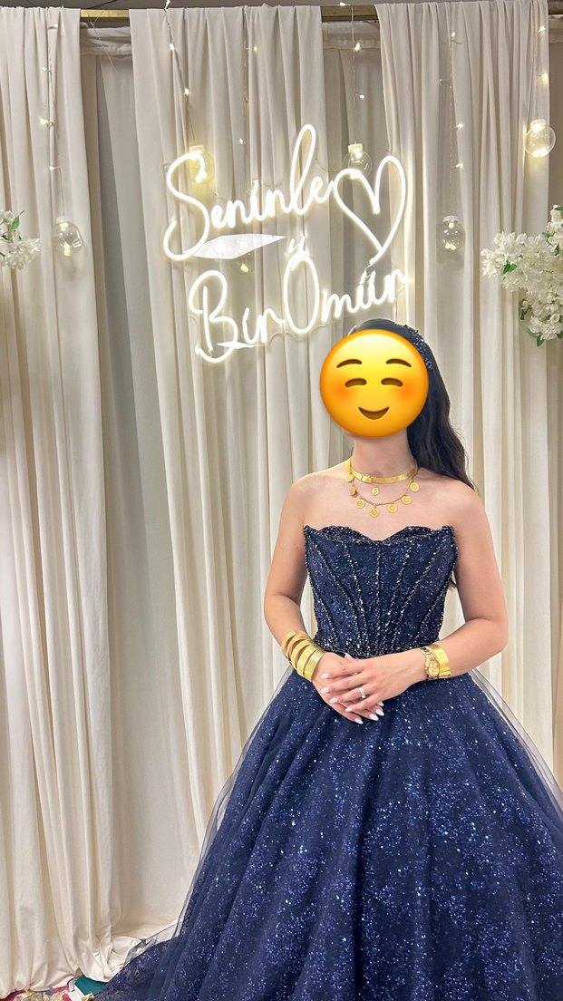 Lacivert Nişan Elbisesi - Görsel 2