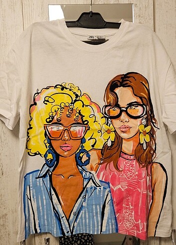Zara Baskılı tişört tshirt