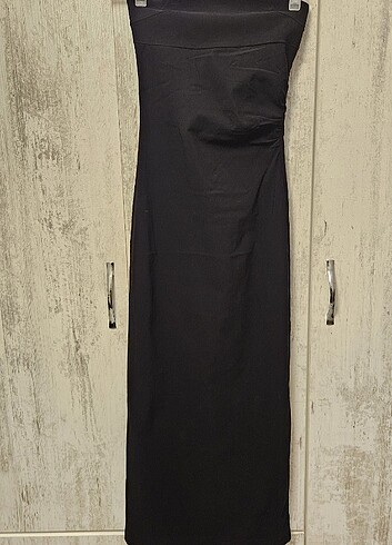 Bershka Bershka Straplez Midi Elbise
