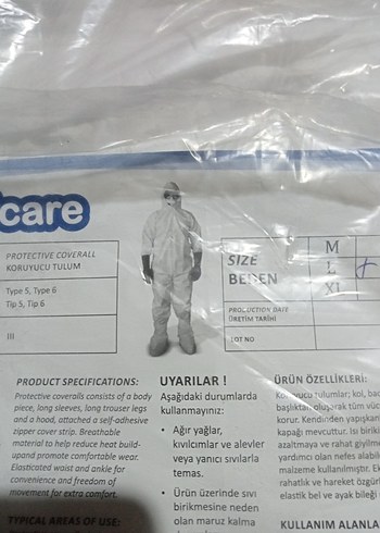 Gri Erkek tulum muşamba - Görsel 2