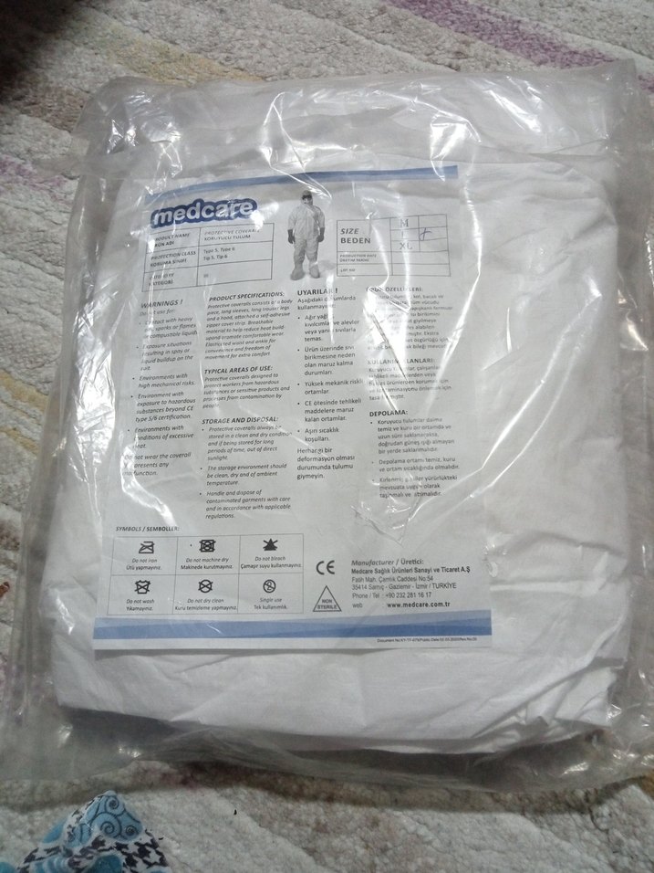 Gri Erkek tulum muşamba - Görsel 4