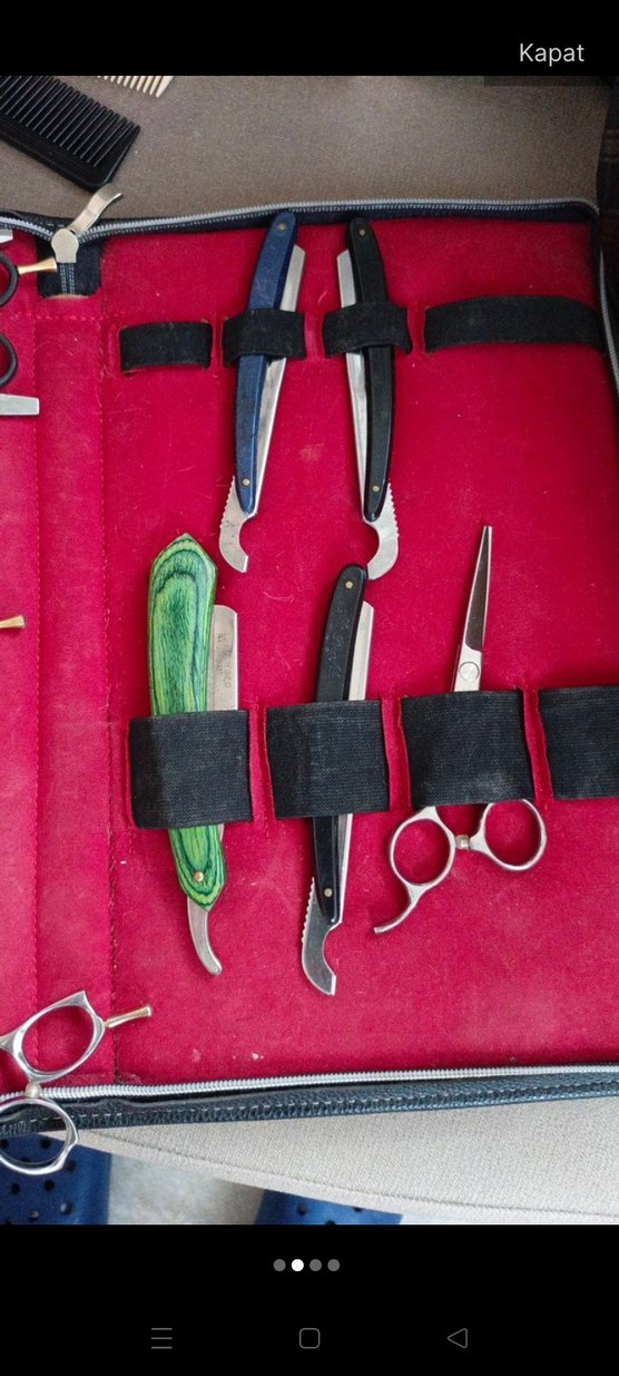 Kırmızı Manikür ve Pedikür Seti makas seti - Görsel 2