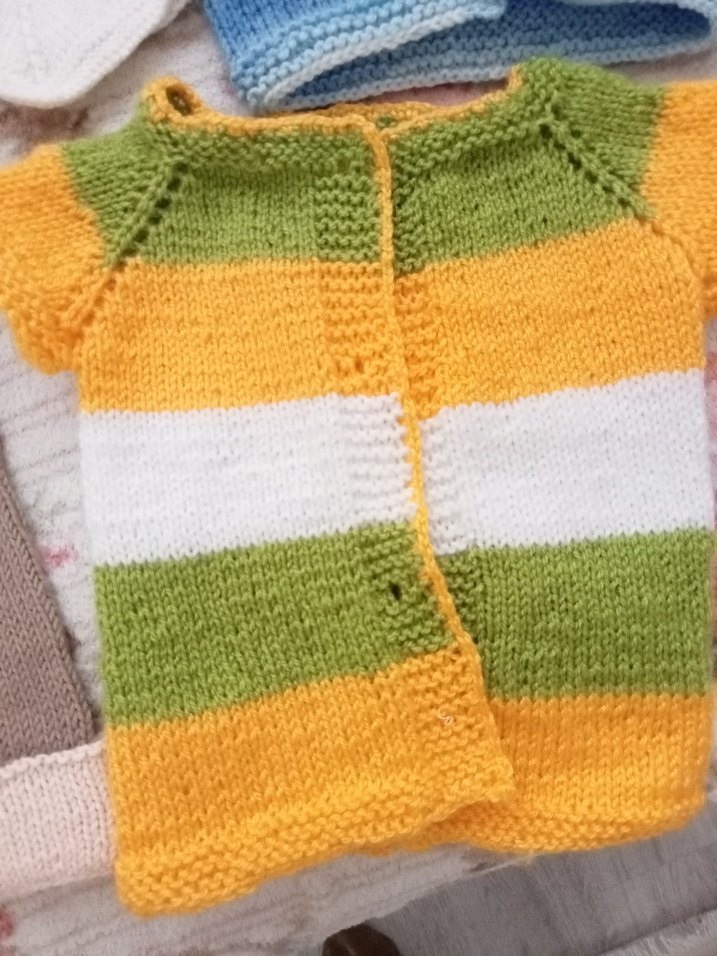 bebek yelekleri 61 yaş kadar hediyelik için Çok Renkli el örgü - Görsel 4