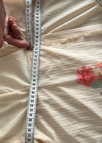 Uzun Bej Nakışlı Bohem Kadın Sabahlık - Görsel 4