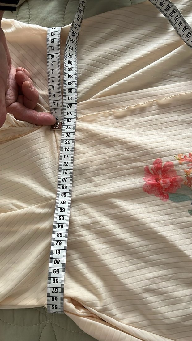 Uzun Bej Nakışlı Bohem Kadın Sabahlık - Görsel 4