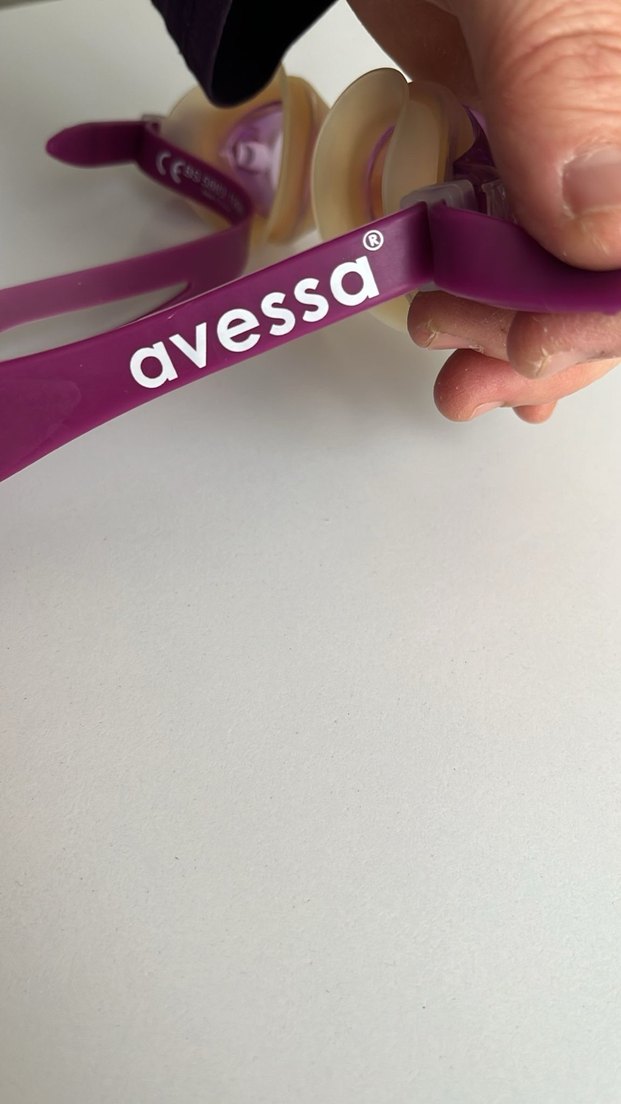 Şeffaf Pembe Bağlama Desenli Yüzücü Gözlüğü - Görsel 2