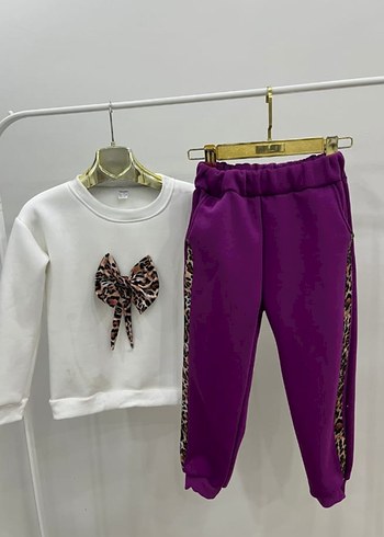 Kız çocuk kıslık 3 ip Şardonlu alt üst takım - Görsel 2