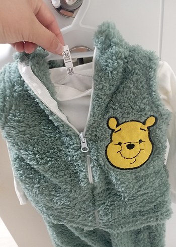 Gri Bebek Erkek Peluş 3 Parça Takım - Görsel 2