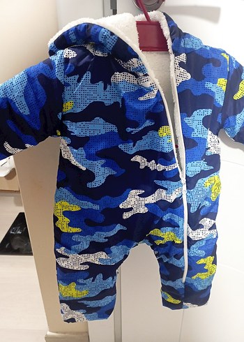 Renkli Kamuflaj Desenli Bebek Kayak Tulumu - Görsel 3