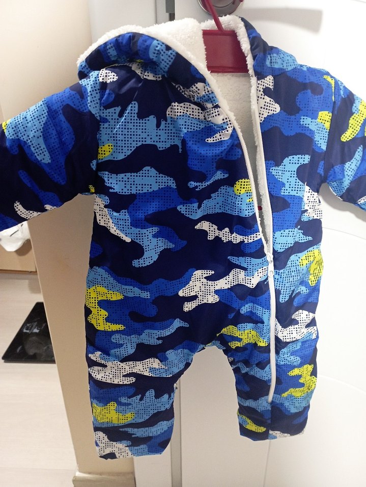 Renkli Kamuflaj Bebek Tulum - Görsel 3