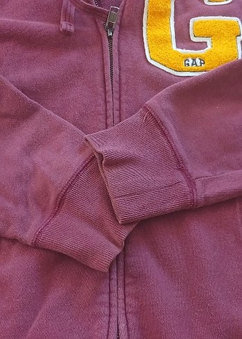 Bordo Fermuarlı Sweatshirt - Görsel 7