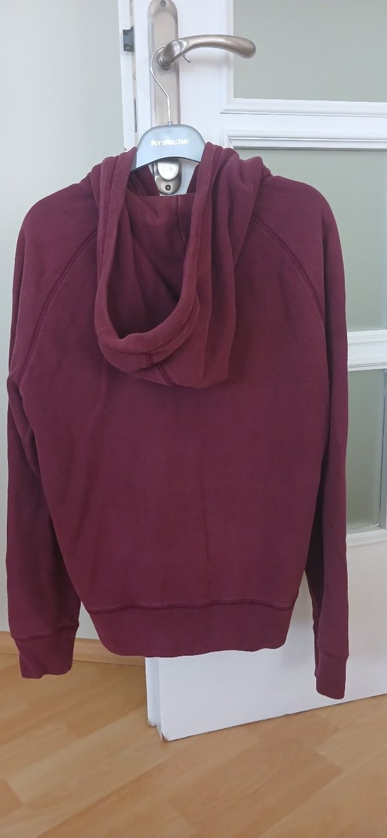Bordo Fermuarlı Sweatshirt - Görsel 2