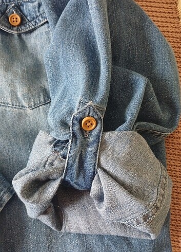 Yumuşacık kot gömlek. 11-12 yaş için uygundur  - Görsel 5