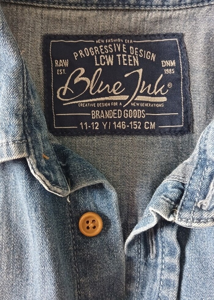 Yumuşacık kot gömlek. 11-12 yaş için uygundur  - Görsel 4