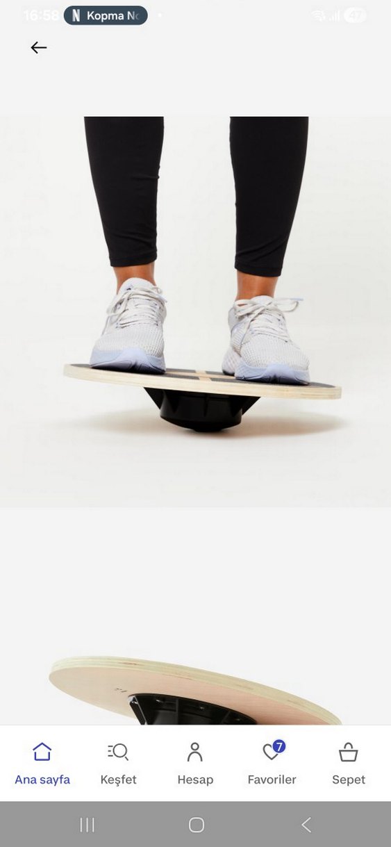 Gri Desenli DOMYOS Denge Tahtası - Görsel 3