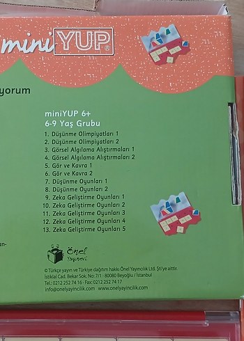 Mini Yup 7+ Görsel Dikkat ve Algı Geliştirme Eğitim Seti - Görsel 3