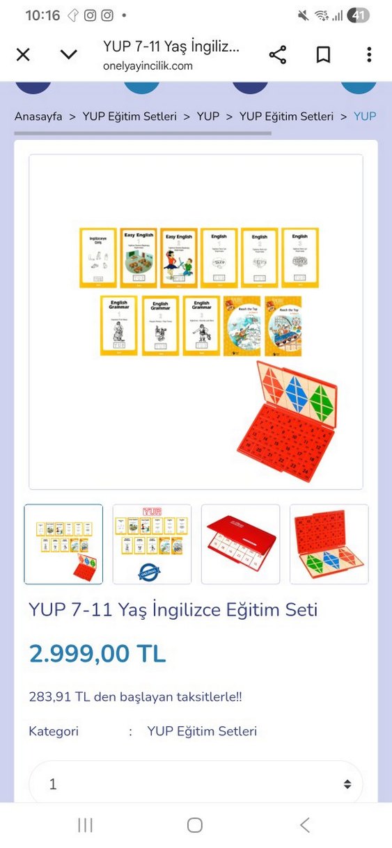 7-11 Yaş Önel Yayincılık YUP İngilizce Eğitim Seti - Görsel 4