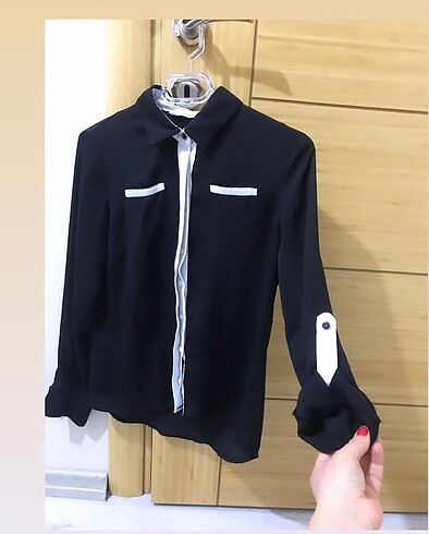 Şık dökümlü gömlek - Görsel 6