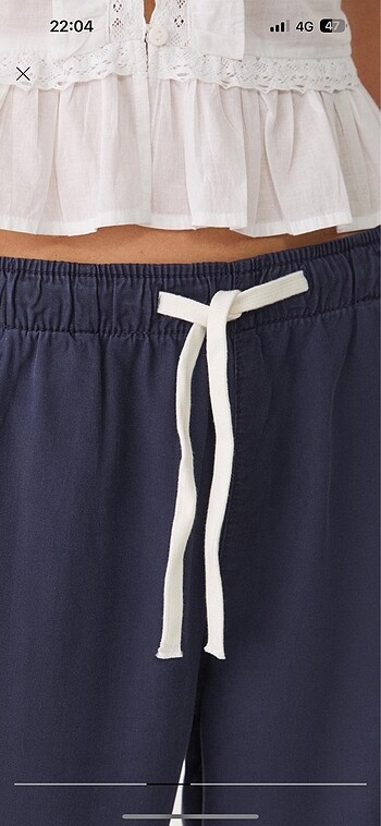 Dökümlü liyosel pantalon - Görsel 8