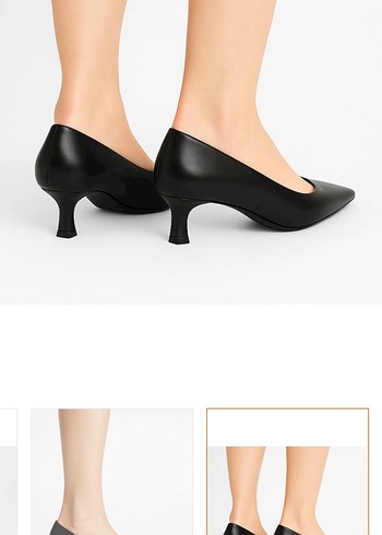 Siyah Kadın Stiletto Ofis Ayakkabısı - Görsel 2