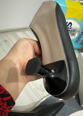 Siyah Kadın Stiletto Ofis Ayakkabısı - Görsel 4