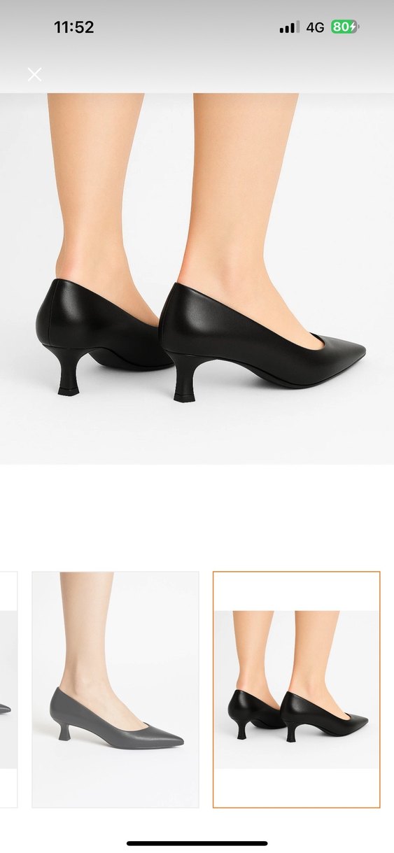 Siyah Kadın Stiletto Ofis Ayakkabısı - Görsel 2