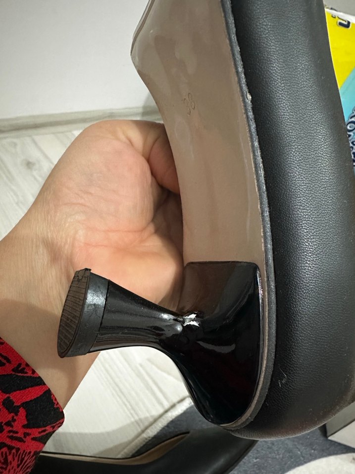 Siyah Kadın Stiletto Ofis Ayakkabısı - Görsel 5