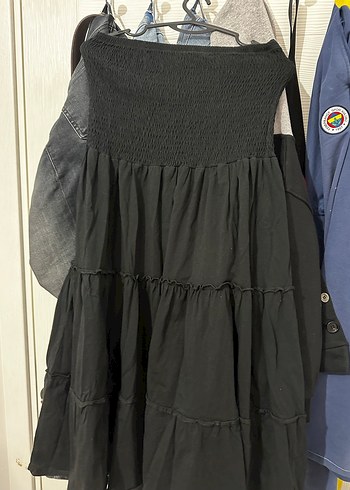 Siyah Midi Hamile Eteği - Görsel 3