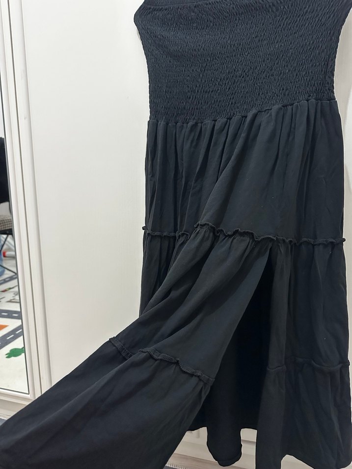 Siyah Midi Hamile Eteği - Görsel 5