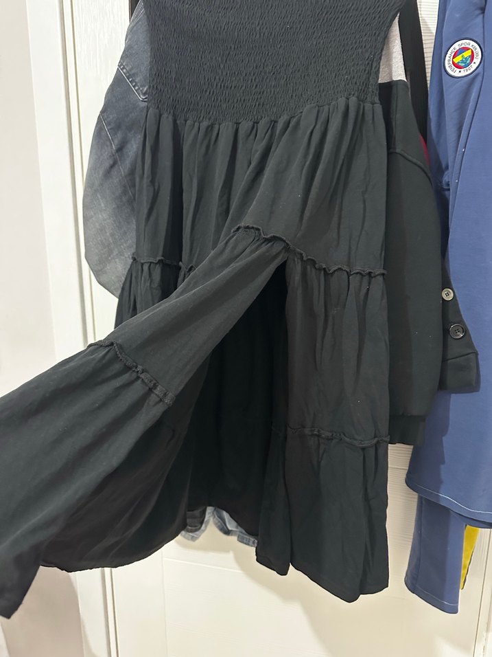 Siyah Midi Hamile Eteği - Görsel 2