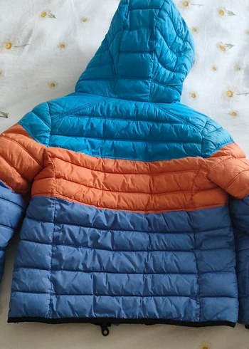 Renkli Fermuarlı Kapüşonlu Erkek Mont - Görsel 2